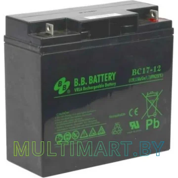 Аккумулятор для ИБП B.B. Battery BC17-12 (12В/17 А·ч)